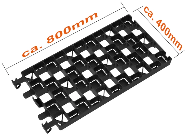 Road Edge Pave - Abmessungen 800 × 400 mm